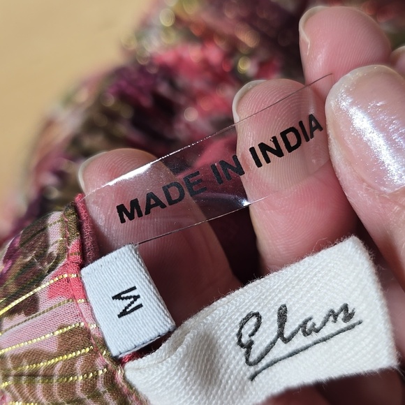 {Elan} Printed Ruffle Maxi Skirt - Size M - Picture 15 of 15